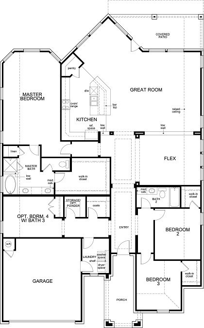 New Homes In The Bluffs At Mason Hills Leander 1st floor