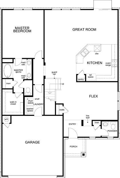 New Homes in La Conterra Georgetown PLAN 2052 1st floor