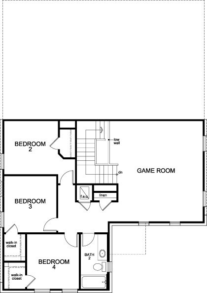 New Homes in La Conterra Georgetown PLAN 2052 2nd floor