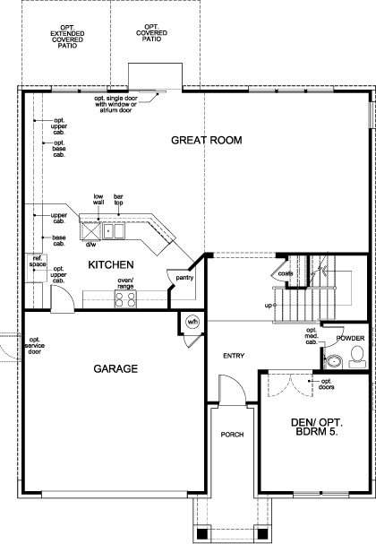 PLAN 2881 New Homes In Berry Creek Georgetown 1st floor